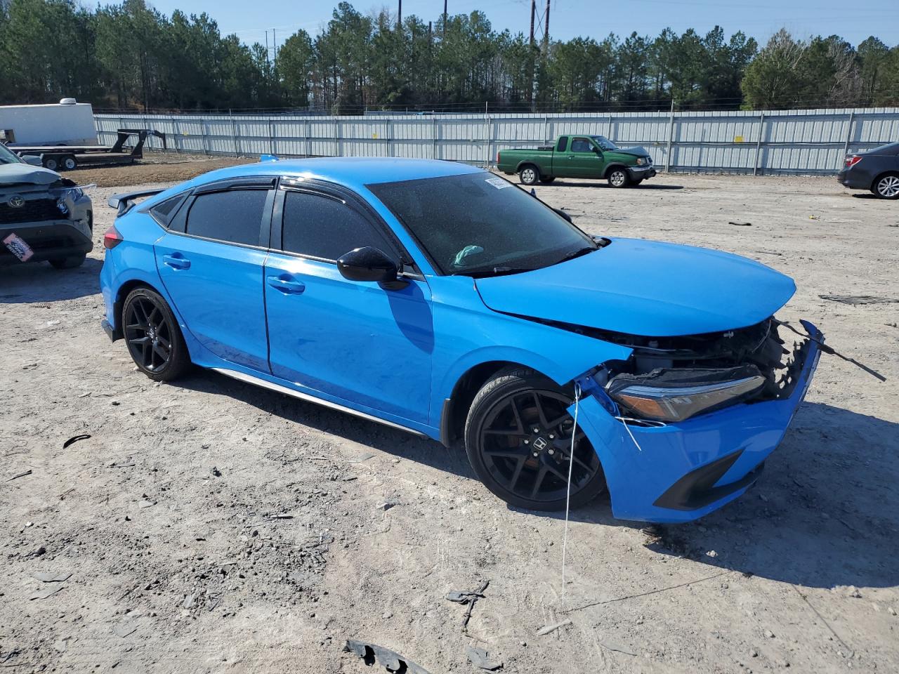 2022 Honda Civic VIN 19XFL2H80NE016611 Copart auction photo, front end / undercarriage damage thumbnail 4