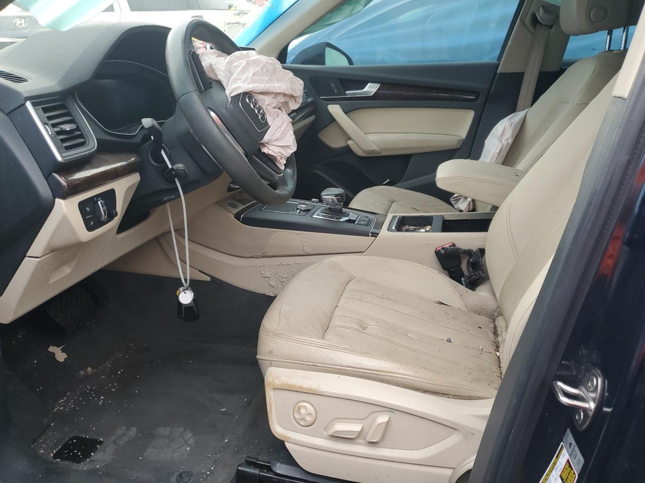 2018 Audi Q5 VIN WA1ANAFY1J2108233 Copart auction photo, front end / side damage thumbnail 7
