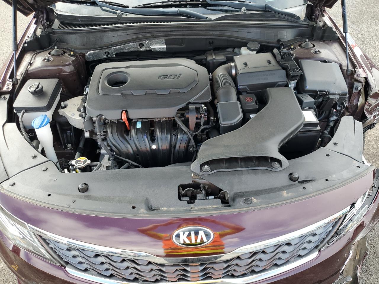 2020 KIA Optima VIN 5XXGT4L33LG393563 Copart auction photo, front end damage thumbnail 12