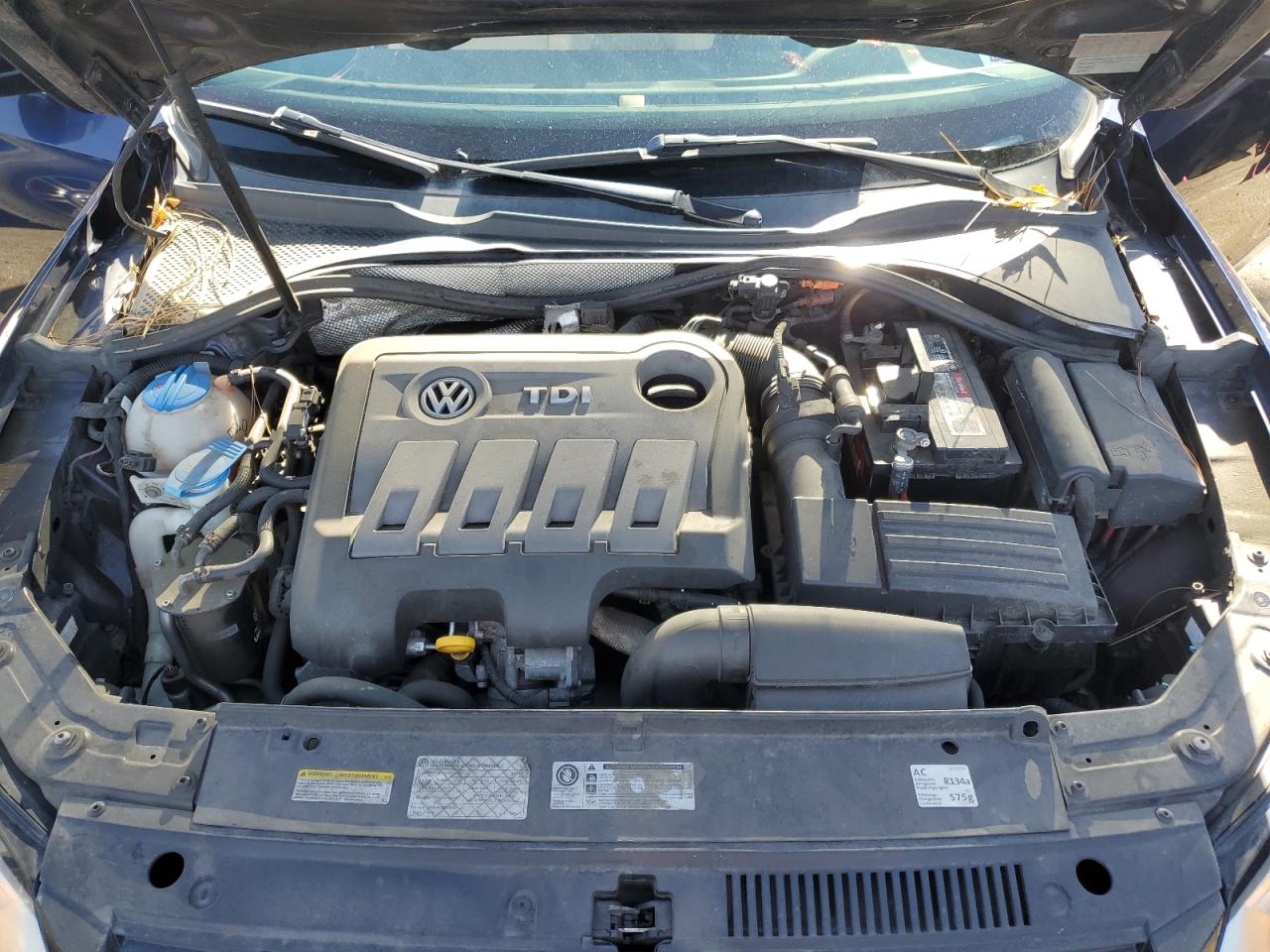2014 Volkswagen Passat VIN 1VWBN7A31EC043079 Copart auction photo, rear end damage thumbnail 12
