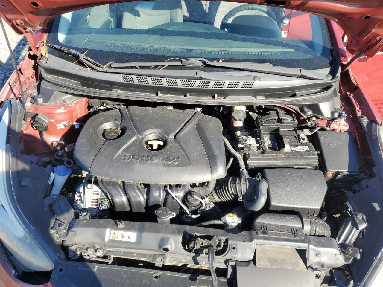 2015 Hyundai Elantra VIN 5NPDH4AE3FH589276 Copart auction photo, front end damage thumbnail 11