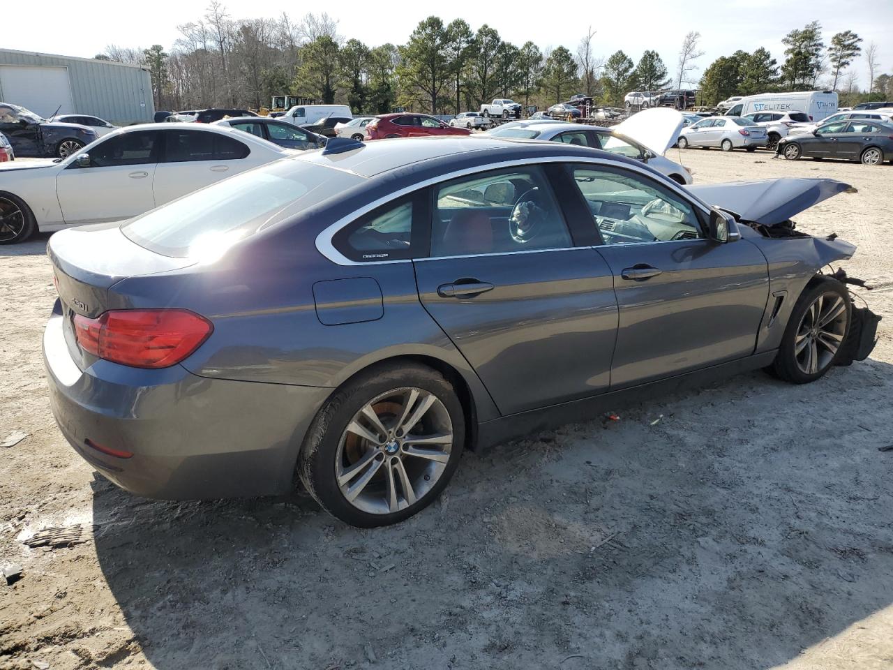 2017 BMW 4er VIN WBA4F9C35HG812971 Copart auction photo, front end damage thumbnail 3