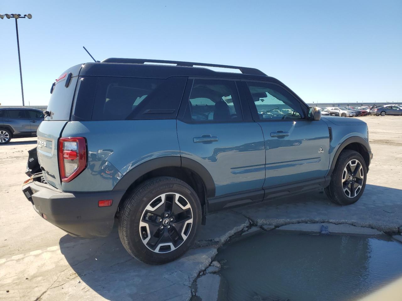 2021 Ford Bronco VIN 3FMCR9C68MRB22548 Copart auction photo, side / hail damage thumbnail 3