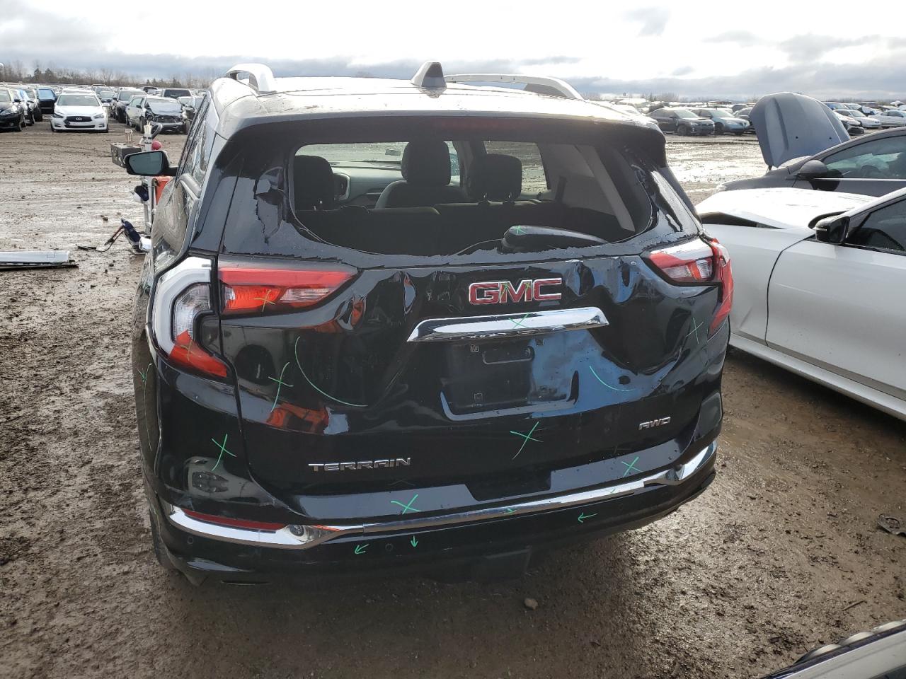 2018 GMC Terrain VIN 3GKALXEX6JL372896 Copart auction photo, rear end / hail damage thumbnail 6