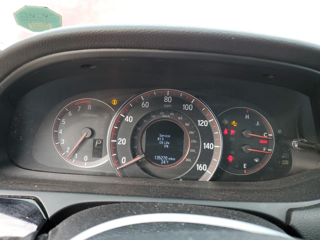 2016 Honda Accord VIN 1HGCT1B41GA010357 Copart auction photo, rear end / front end damage thumbnail 9