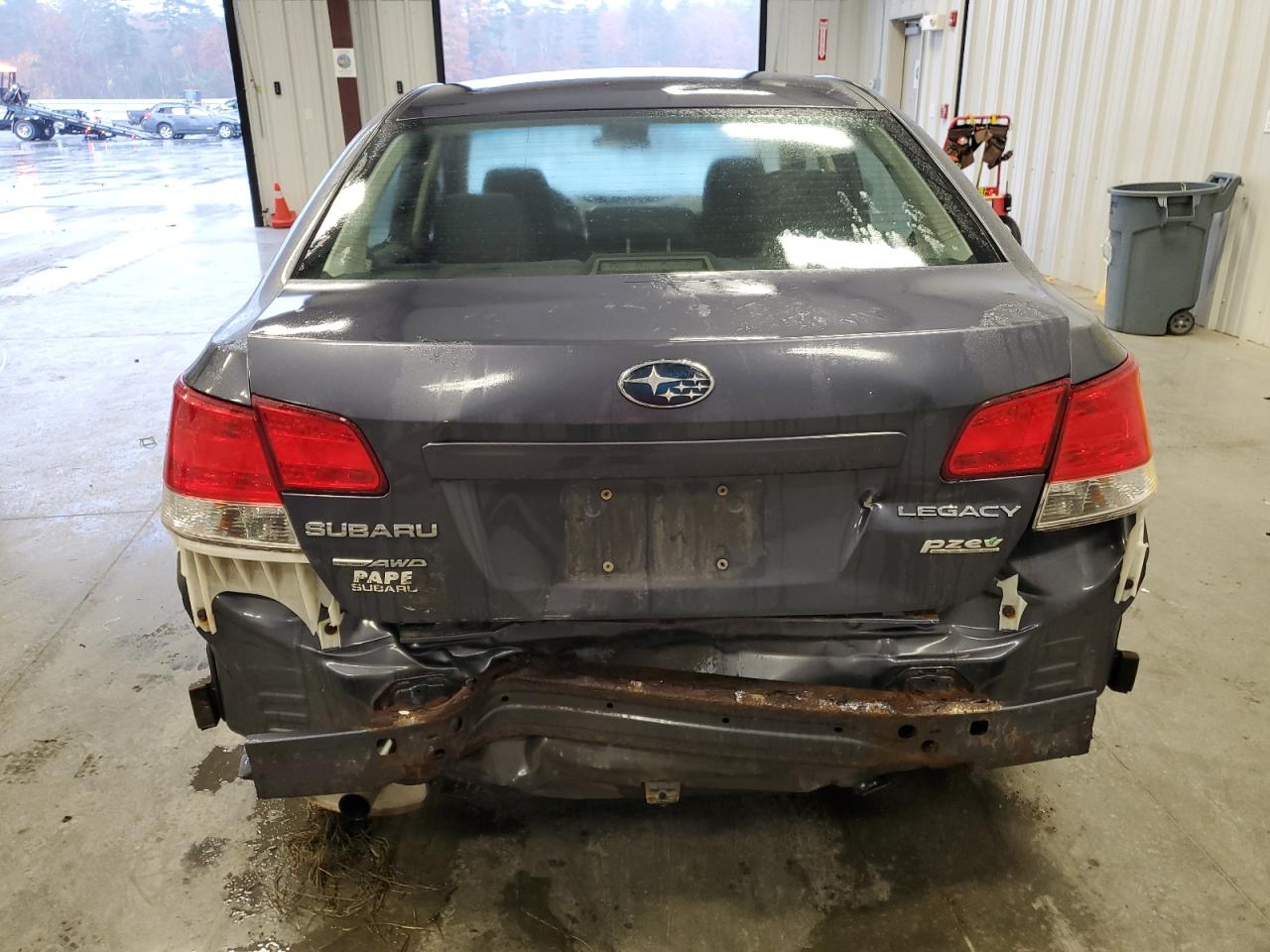 2014 Subaru Legacy VIN 4S3BMBA64E3015389 Copart auction photo, rear end / front end damage thumbnail 6