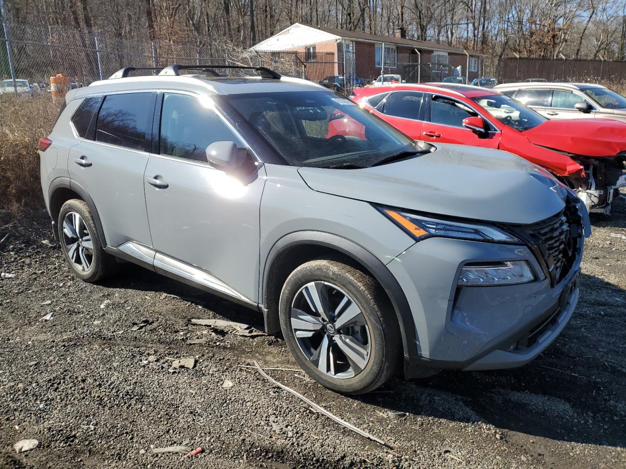 2021 Nissan Rogue VIN 5N1AT3CB4MC801671 Copart auction photo, front end / minor dent/scratches damage thumbnail 4