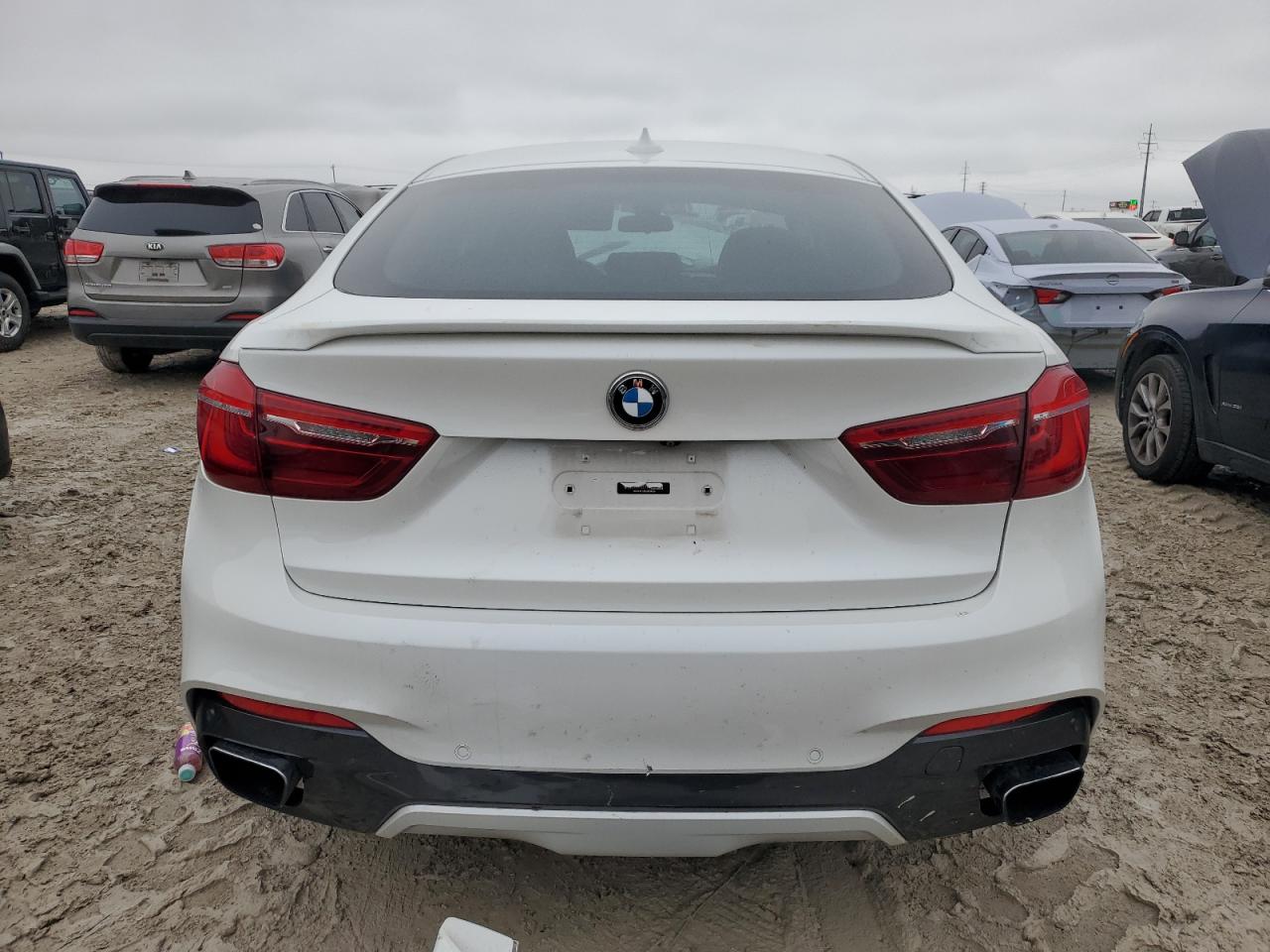 2016 BMW X6 VIN 5UXKU6C50G0R34434 Copart auction photo, front end / undercarriage damage thumbnail 6