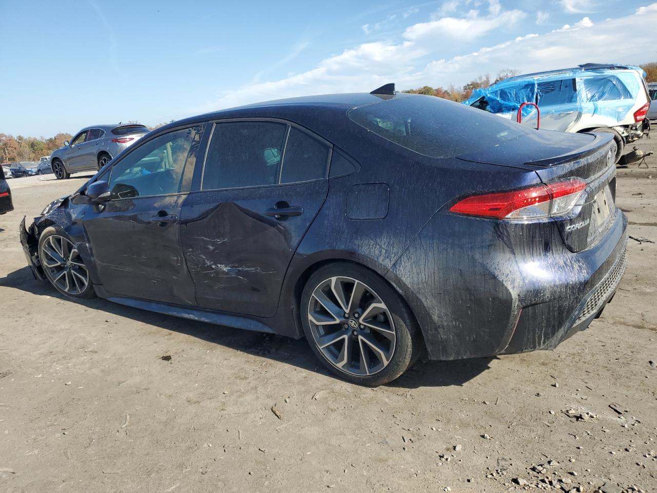2021 Toyota Corolla VIN 5YFP4MCE2MP069527 Copart auction photo, front end / side damage thumbnail 2