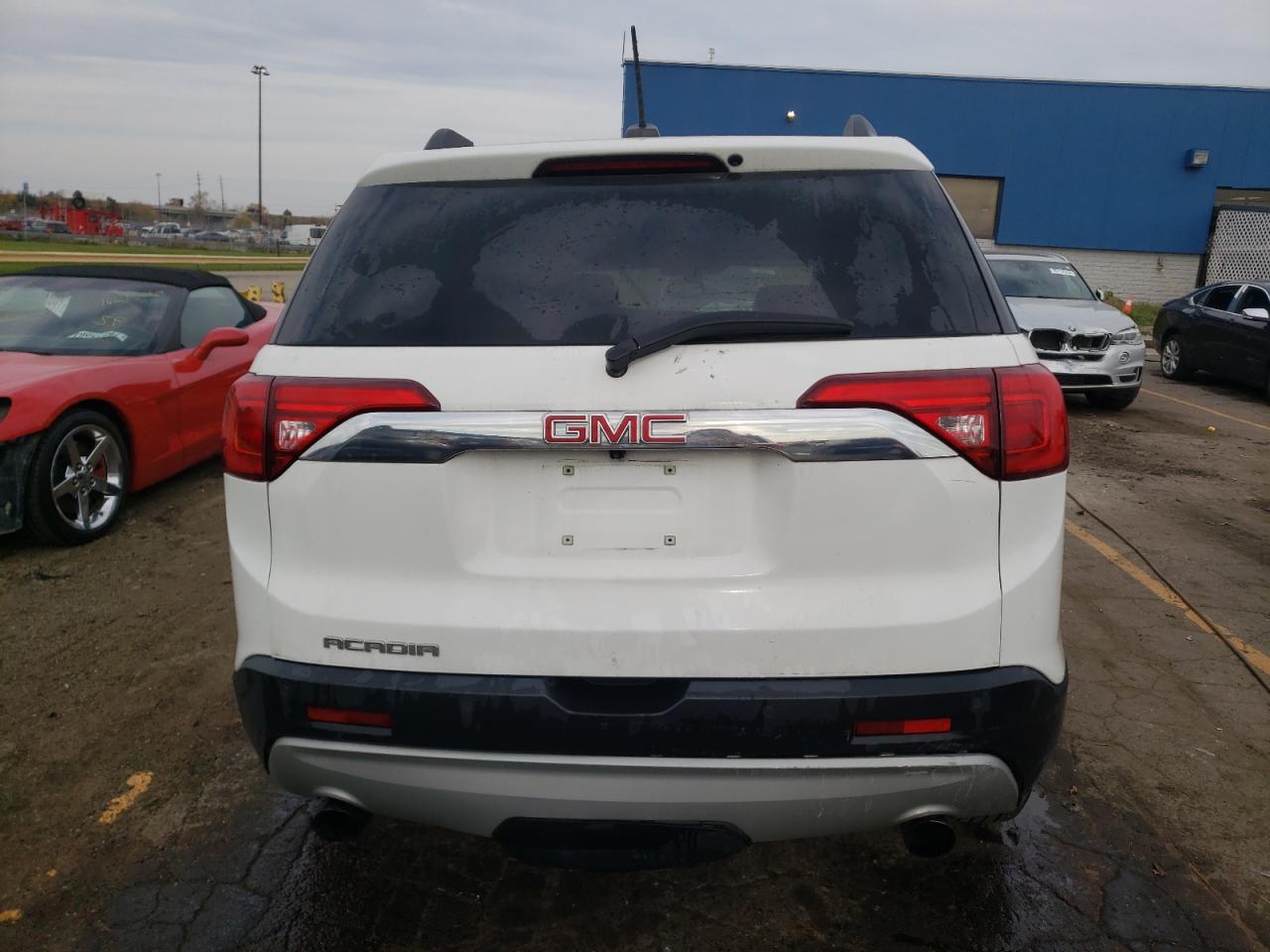 2018 GMC Acadia VIN 1GKKNMLS2JZ149820 Copart auction photo, side / front end damage thumbnail 6