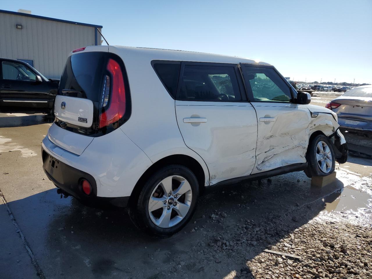 2019 KIA Soul VIN KNDJN2A25K7916295 Copart auction photo, side / front end damage thumbnail 3