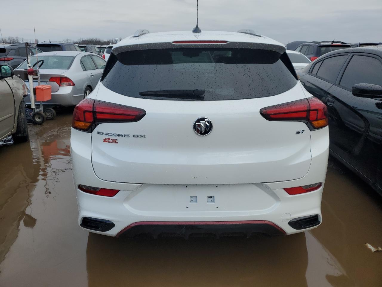 2022 Buick Encore VIN KL4MMBS25NB093183 Copart auction photo, side / rear end damage thumbnail 6