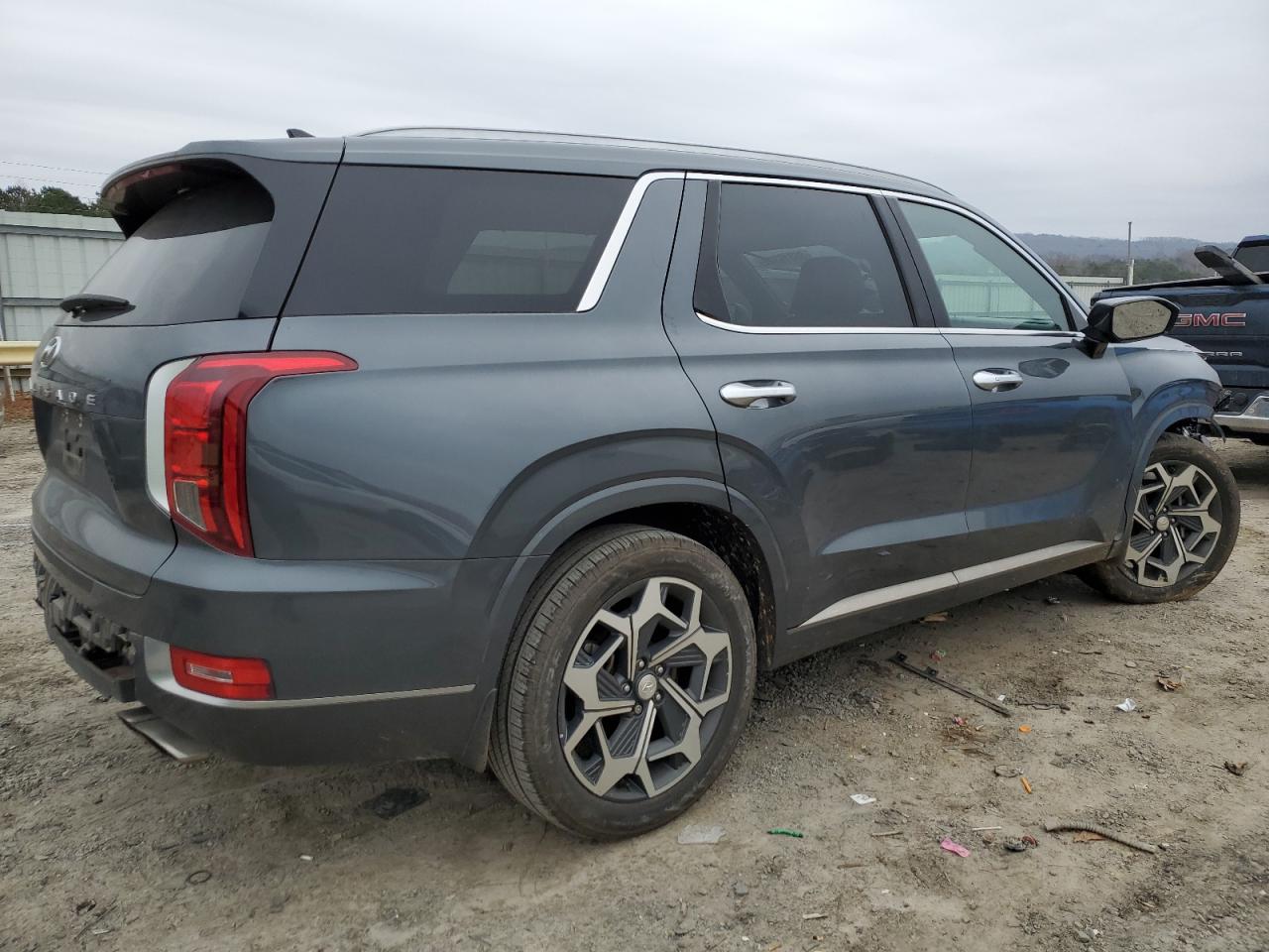 2021 Hyundai Palisade VIN KM8R74HE8MU319330 Copart auction photo, all over / undercarriage damage thumbnail 3