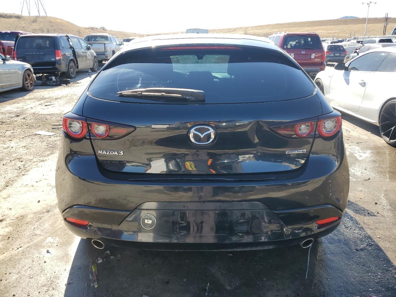 2022 Mazda 3 VIN JM1BPAKL1N1502616 Copart auction photo, side / rear end damage thumbnail 6