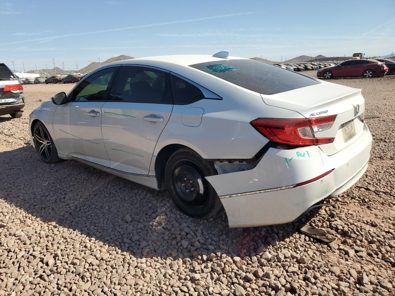 2021 Honda Accord VIN 1HGCV2F94MA011021 Copart auction photo, front end / rear end damage thumbnail 2
