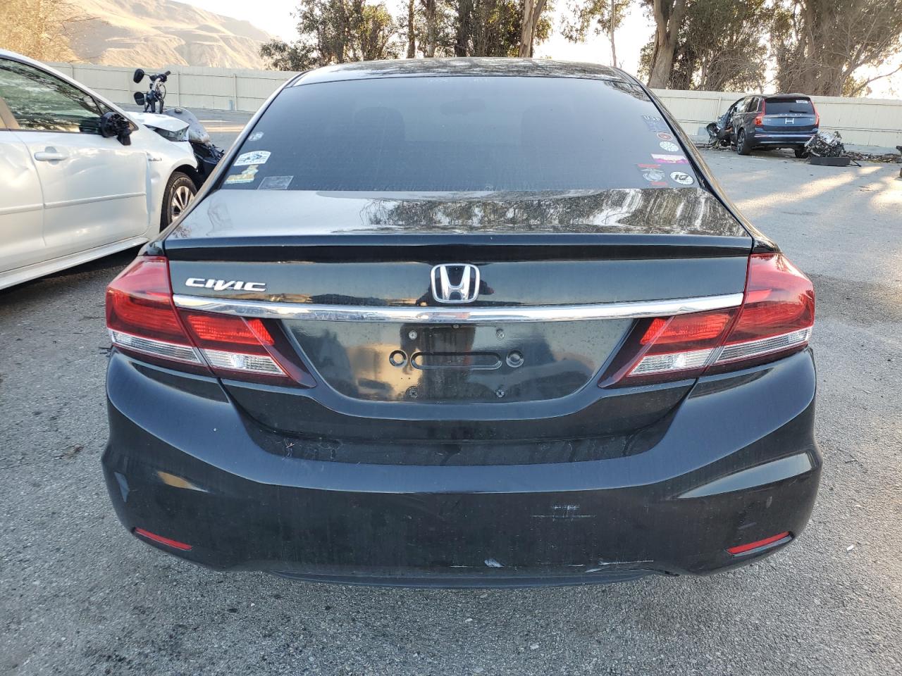 2015 Honda Civic VIN 19XFB2F59FE707133 Copart auction photo, all over / undercarriage damage thumbnail 6