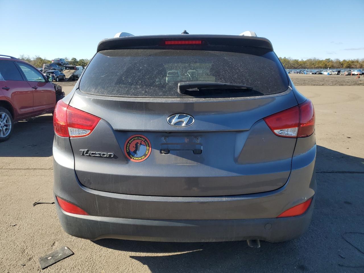 2014 Hyundai Tucson VIN KM8JU3AG4EU872330 Copart auction photo, front end / side damage thumbnail 6