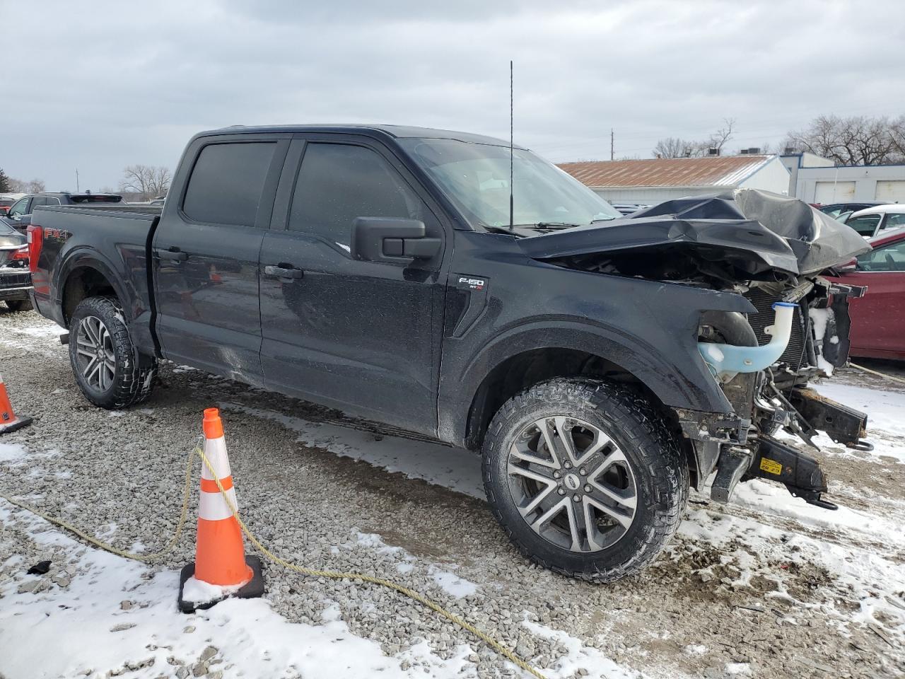 2022 Ford F-150 VIN 1FTFW1E53NFA12411 Copart auction photo, front end damage thumbnail 4