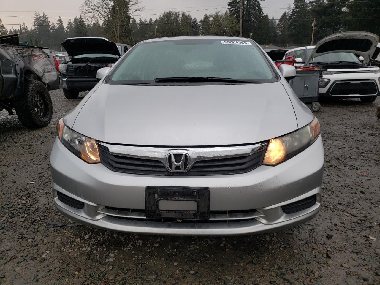 2012 Honda Civic VIN 19XFB2F90CE322848 Copart auction photo, rear end damage thumbnail 5
