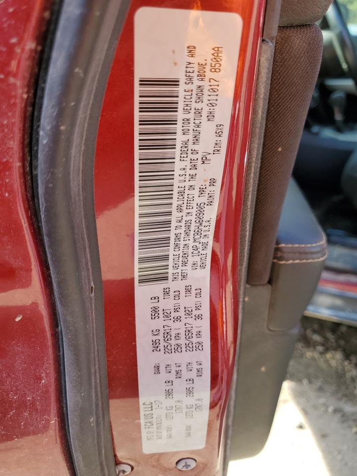 2017 Jeep Grand Cherokee VIN 1C4PJMCB6HW609005 Copart auction photo, front end / minor dent/scratches damage thumbnail 13