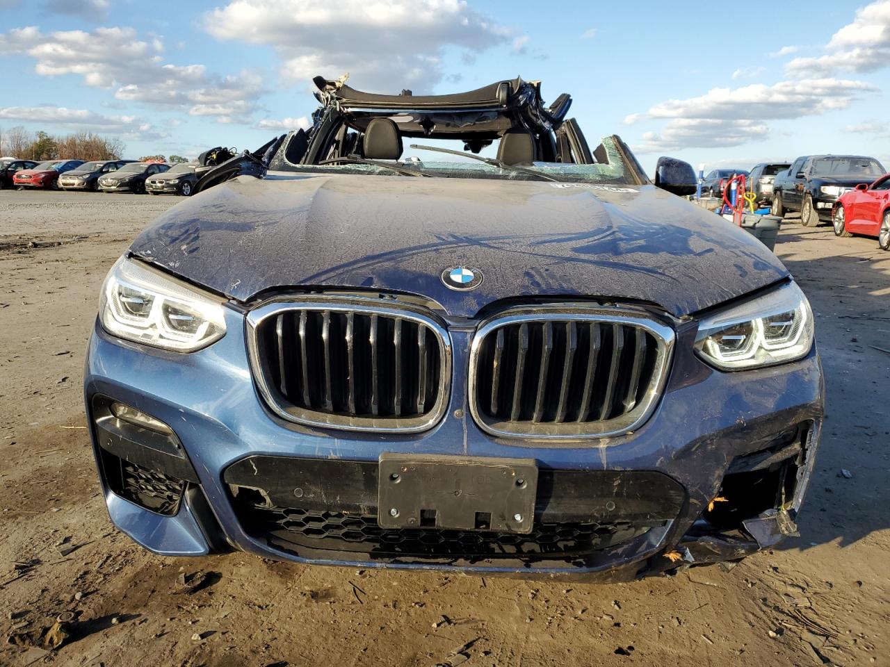 2021 BMW X3 VIN 5UXTY5C02M9F11596 Copart auction photo, all over damage thumbnail 5