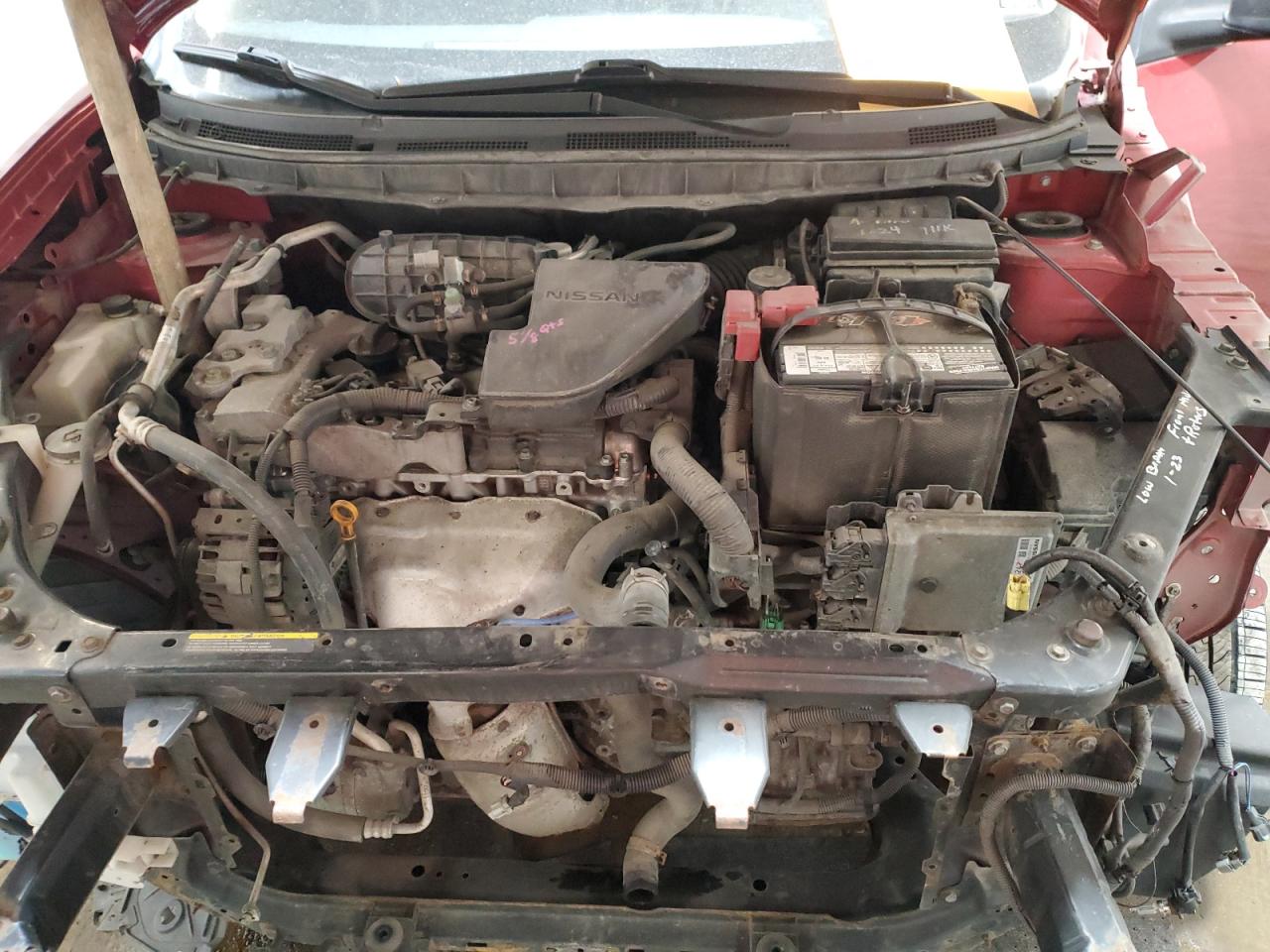 2015 Nissan Rogue VIN JN8AS5MV8FW257970 Copart auction photo, front end / side damage thumbnail 12