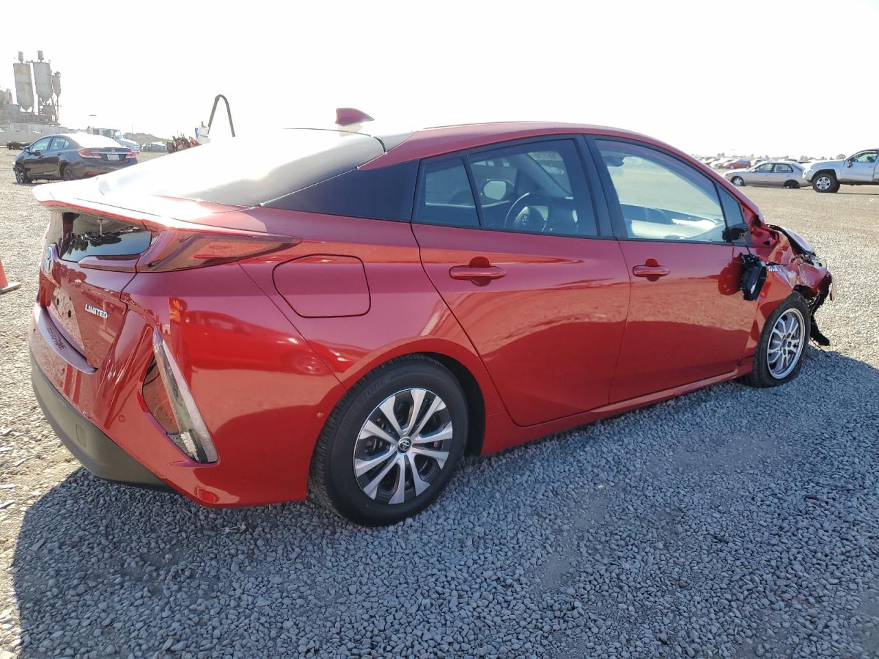 2022 Toyota Prius VIN JTDKAMFP1N3202546 Copart auction photo, front end / side damage thumbnail 3