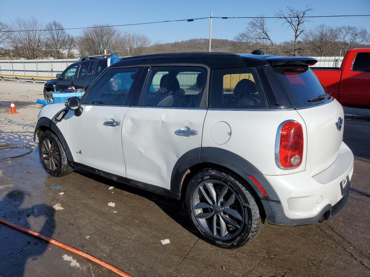 2012 MINI Cooper VIN WMWZC5C57CWL57371 Copart auction photo, front end / side damage thumbnail 2
