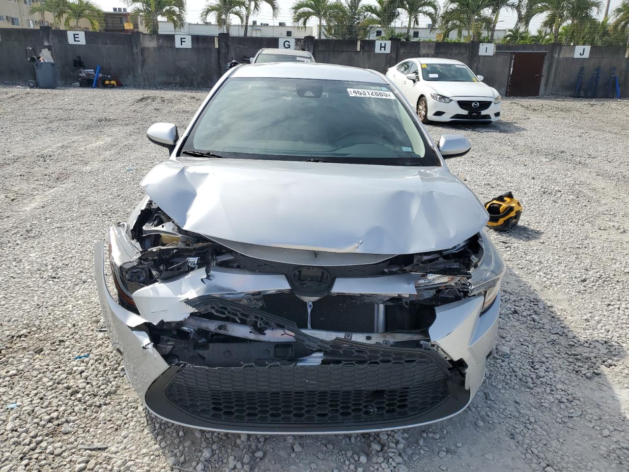 2020 Toyota Corolla VIN JTDEPRAEXLJ036468 Copart auction photo, front end damage thumbnail 5