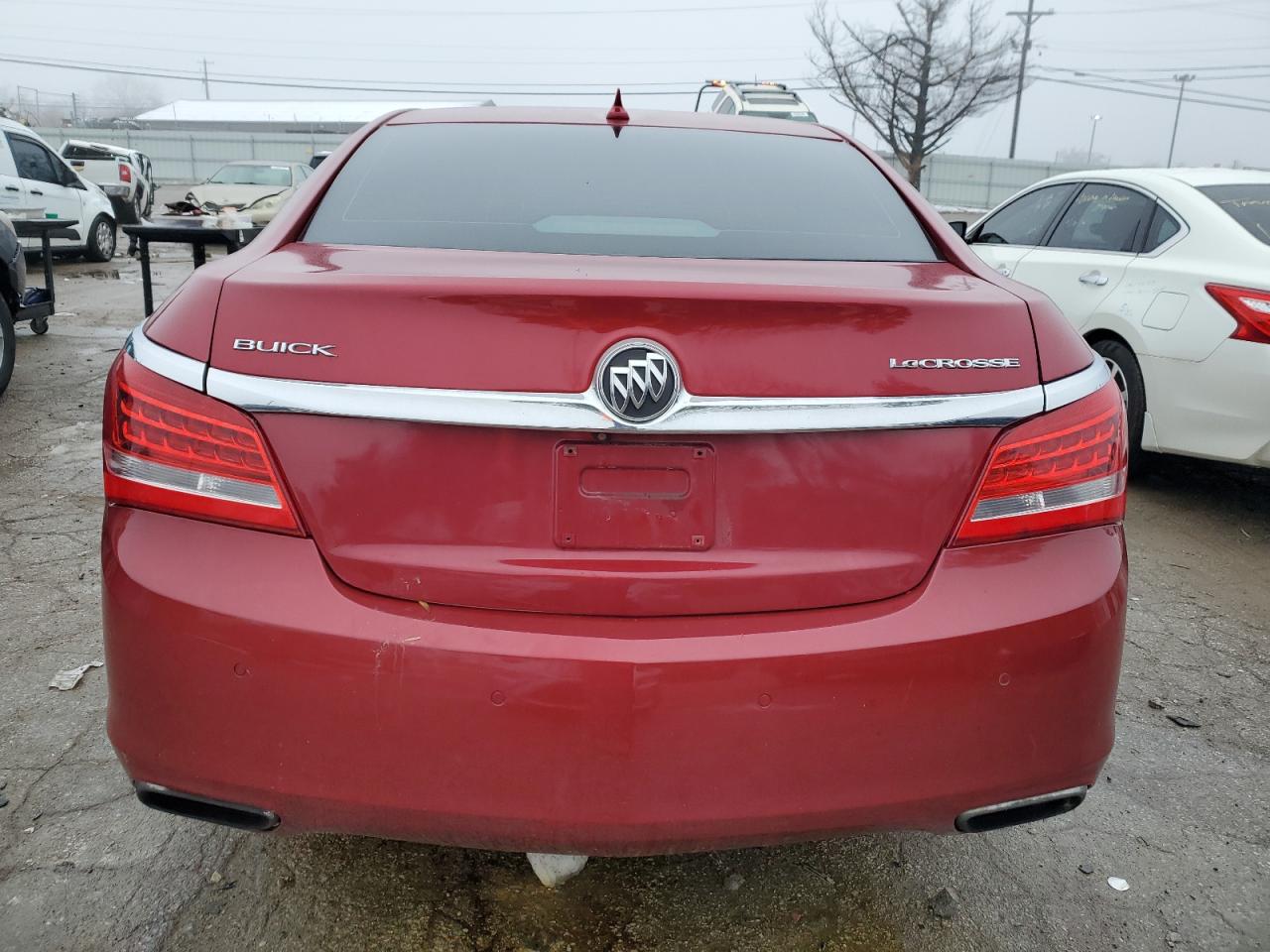 2014 Buick LaCrosse VIN 1G4GB5G35EF157075 Copart auction photo, front end / undercarriage damage thumbnail 6