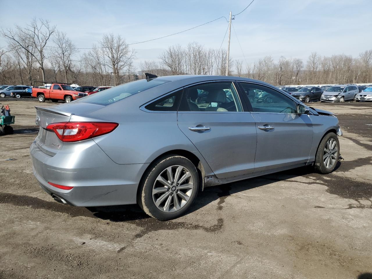 2016 Hyundai Sonata VIN 5NPE34AF4GH432224 Copart auction photo, front end / minor dent/scratches damage thumbnail 3
