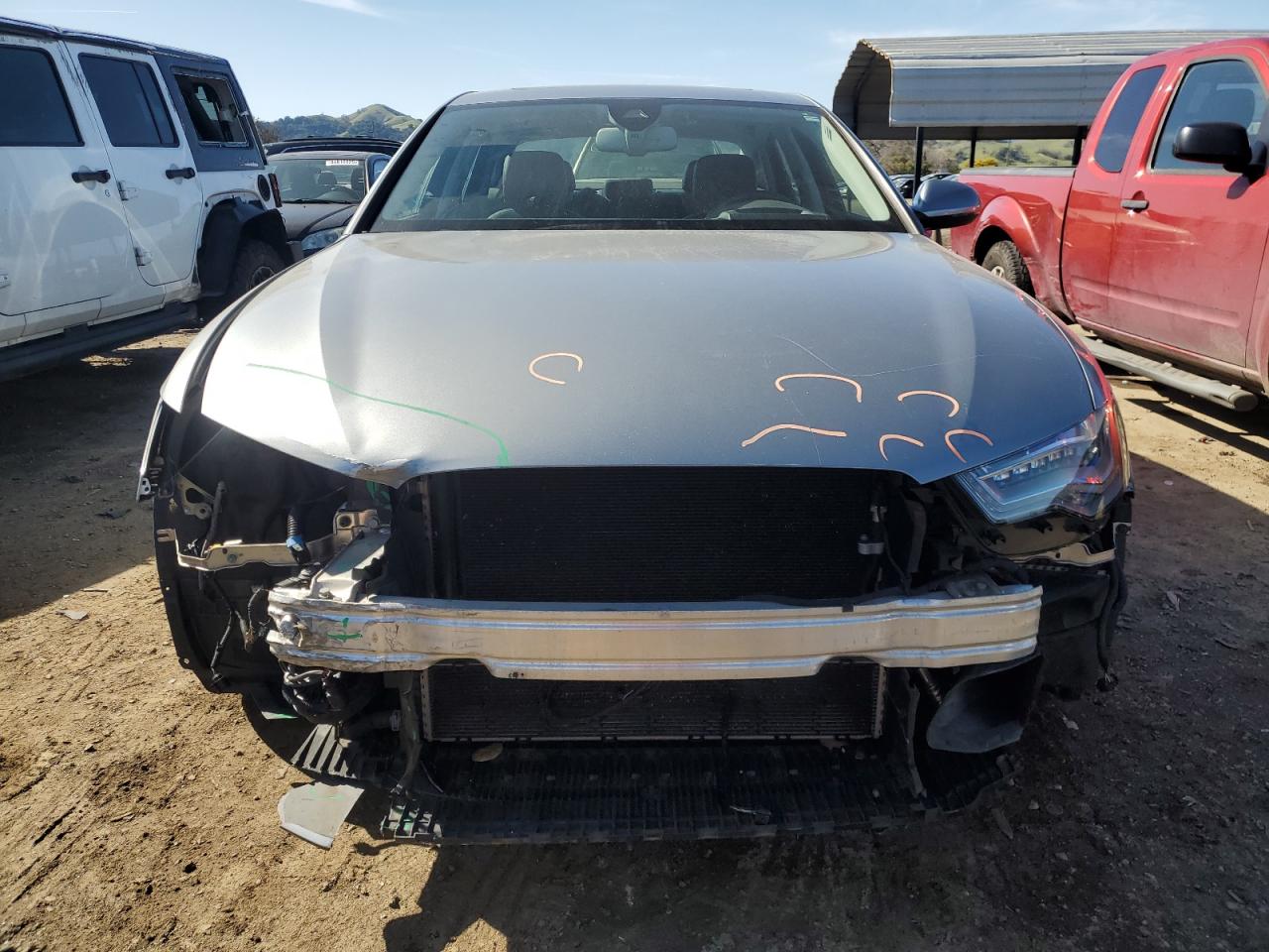 2015 Audi A6 VIN WAUHGAFC3FN018071 Copart auction photo, front end / minor dent/scratches damage thumbnail 5