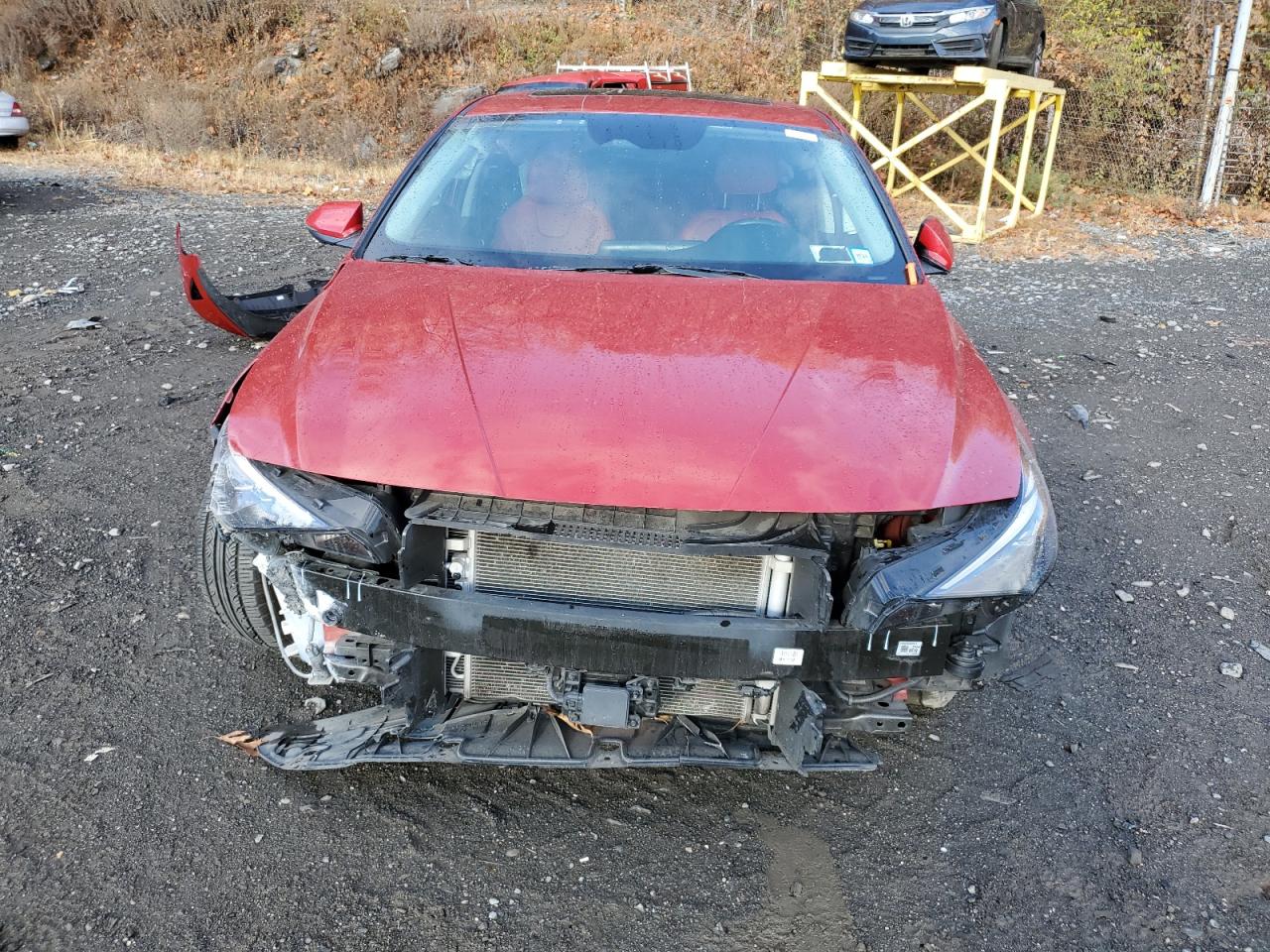 2022 Hyundai Elantra VIN KMHLN4AJ8NU025009 Copart auction photo, all over damage thumbnail 5