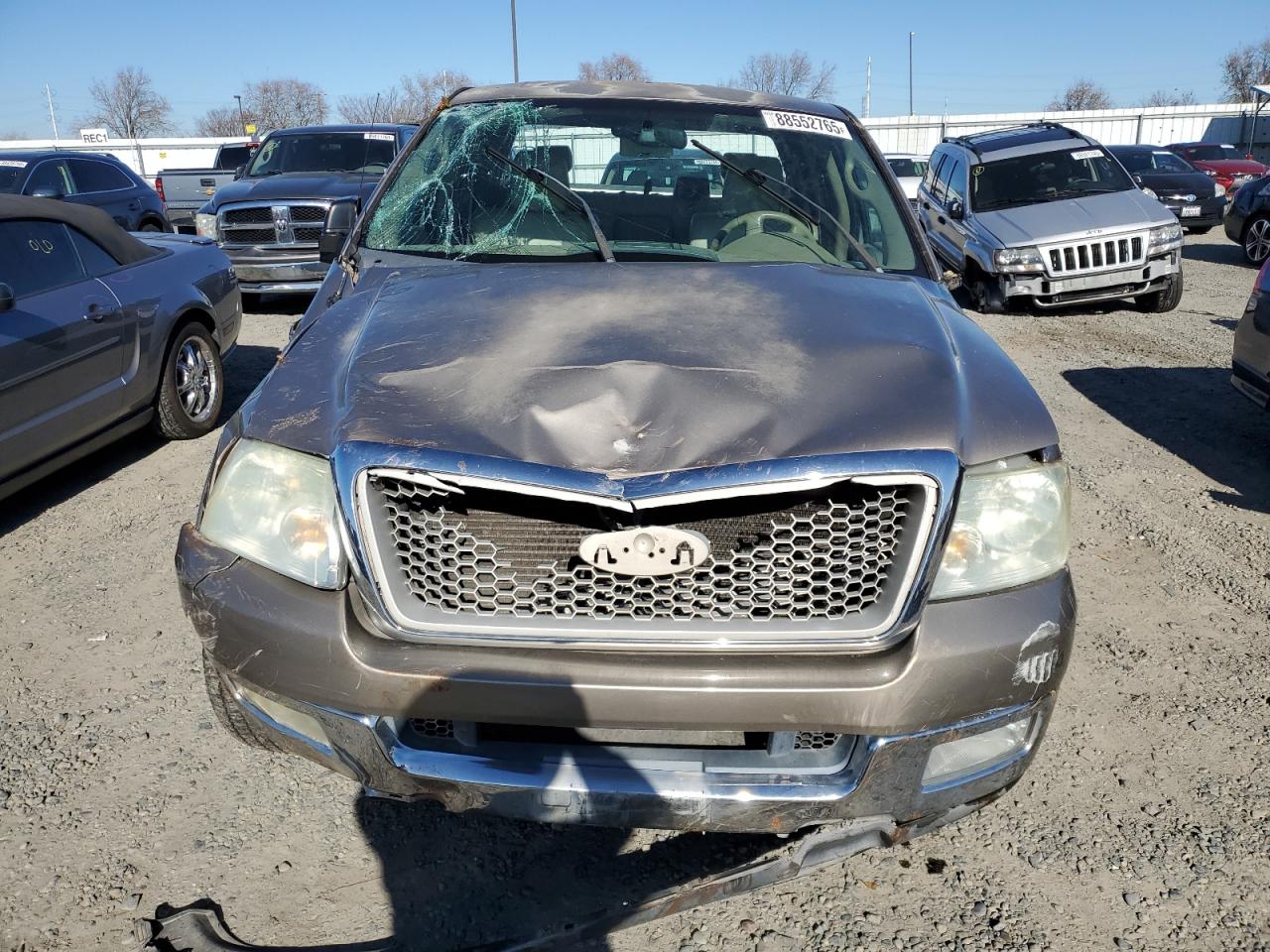 2004 Ford F-150 VIN 1FTPW12564KB85497 Copart auction photo, all over damage thumbnail 5