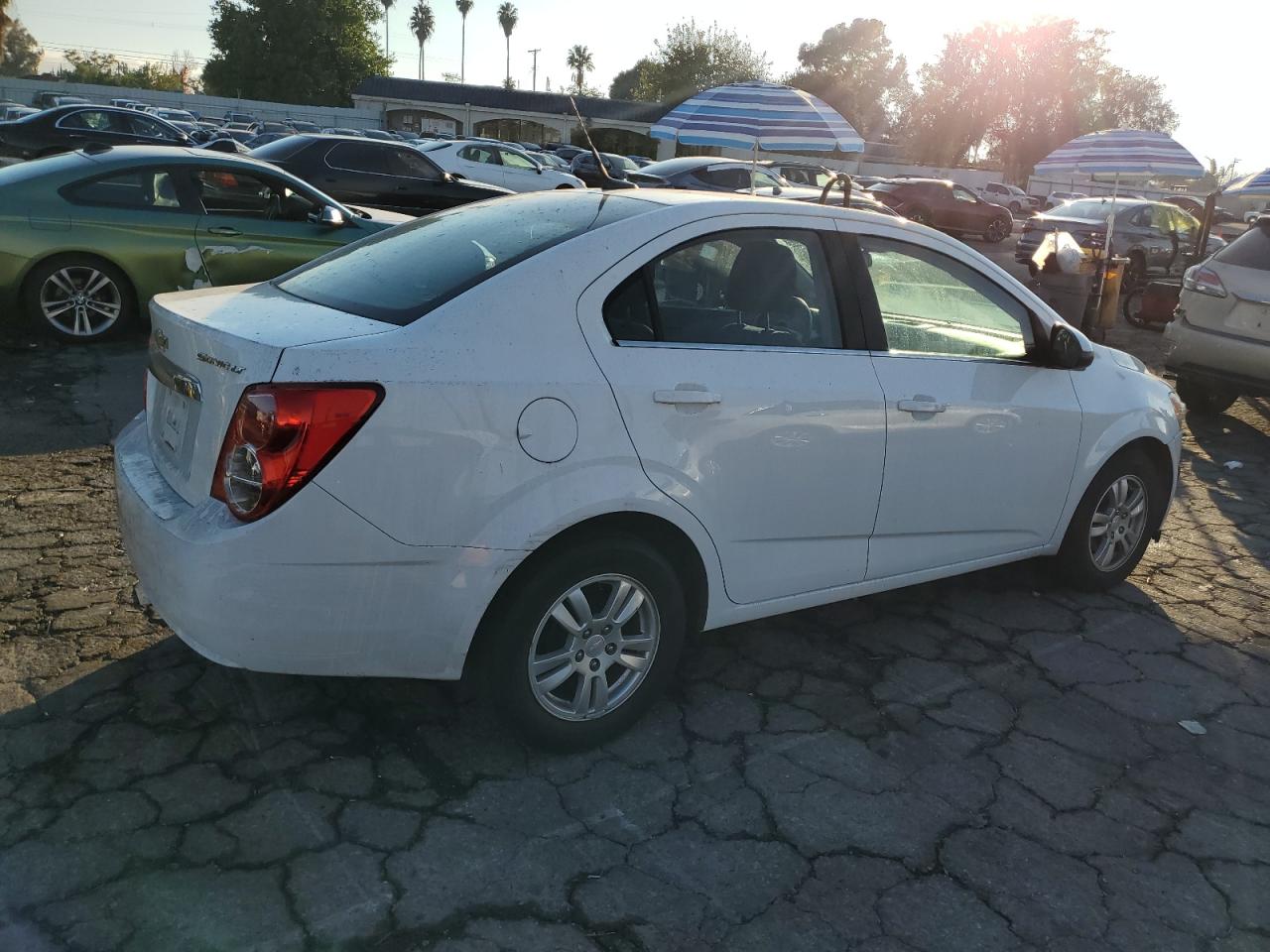 2013 Chevrolet Sonic VIN 1G1JC5SG5D4183955 Copart auction photo, front end / minor dent/scratches damage thumbnail 3