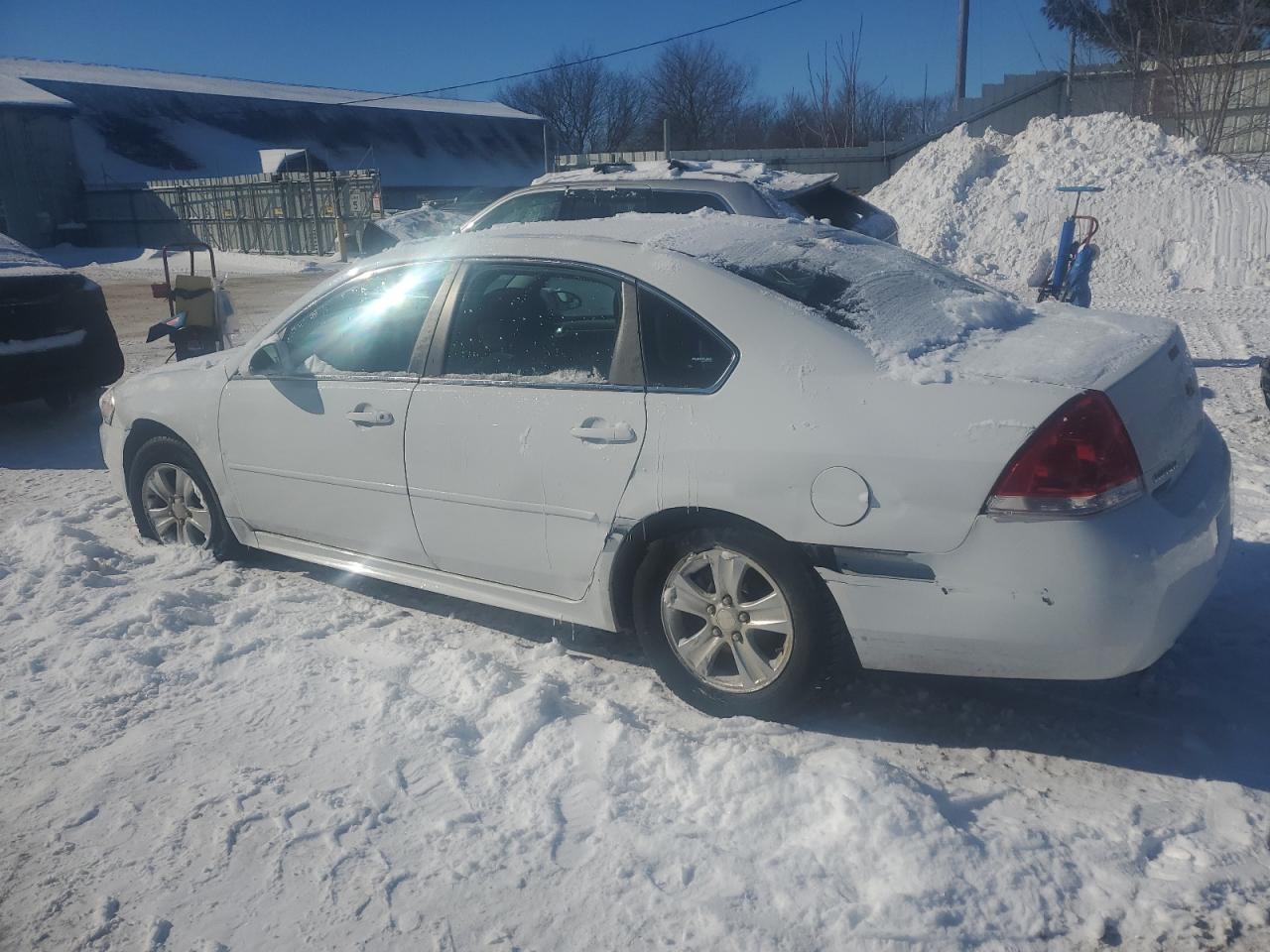 2014 Chevrolet Impala VIN 2G1WA5E32E1111161 Copart auction photo, front end / rear end damage thumbnail 2