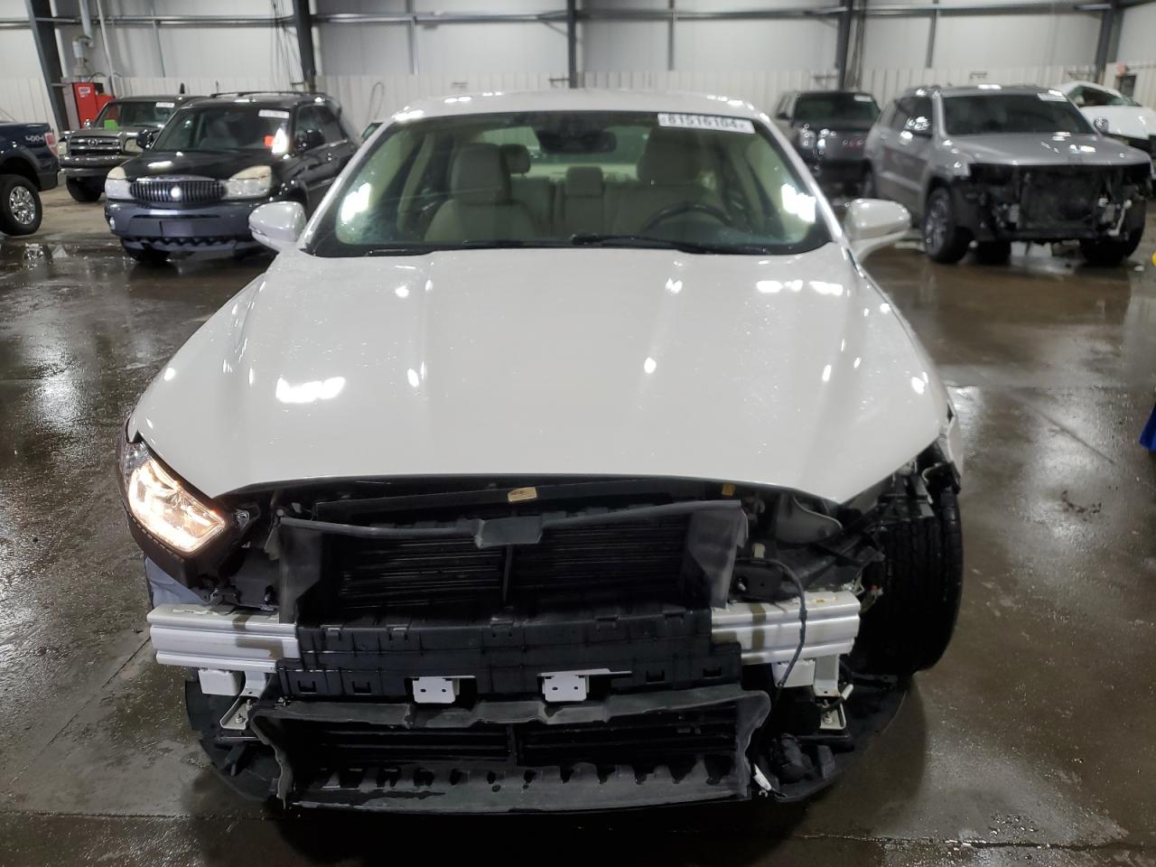 2014 Ford Fusion VIN 3FA6P0LUXER212129 Copart auction photo, front end damage thumbnail 5