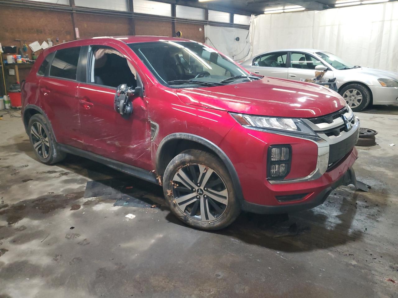2020 Mitsubishi Outlander VIN JA4AR3AU1LU003283 Copart auction photo, front end / side damage thumbnail 4