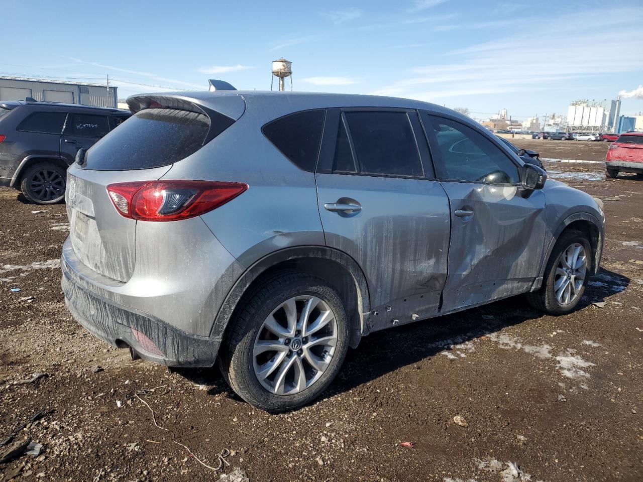 2013 Mazda CX-5 VIN JM3KE2DEXD0158287 Copart auction photo, side damage thumbnail 3