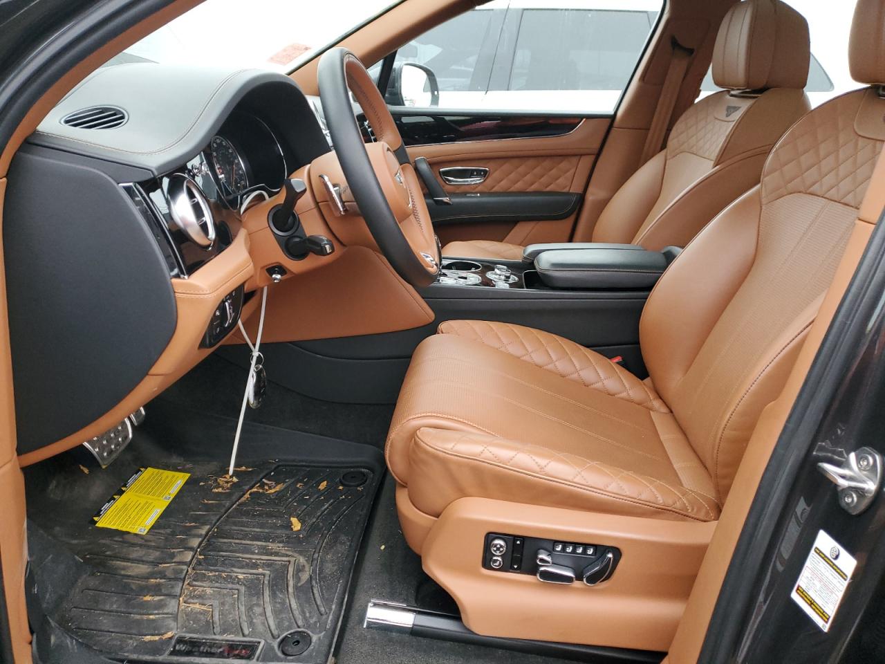 2019 Bentley Bentayga VIN SJAAM2ZV3KC027120 Copart auction photo, front end / side damage thumbnail 7