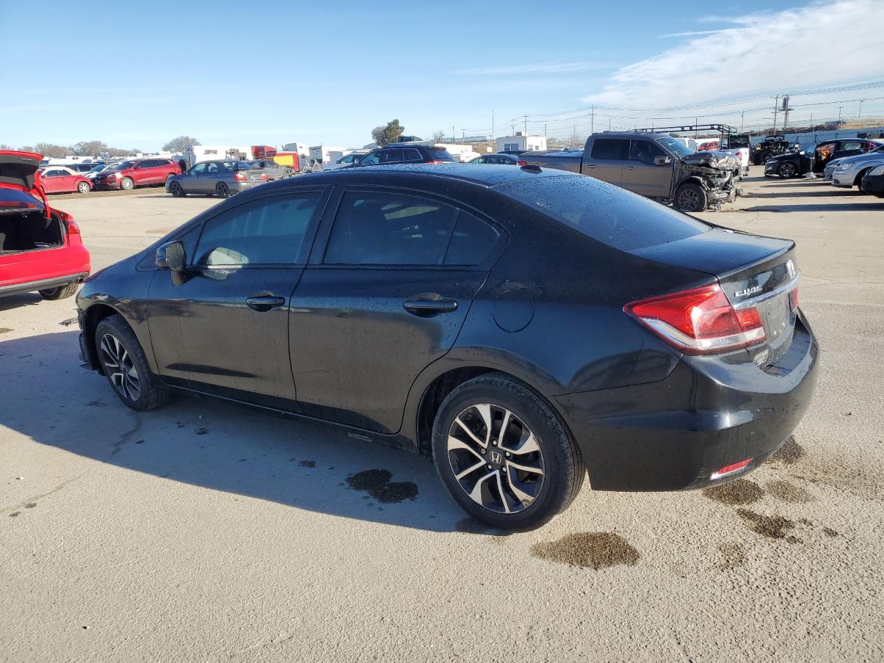 2013 Honda Civic VIN 2HGFB2F88DH501007 Copart auction photo, front end / undercarriage damage thumbnail 2