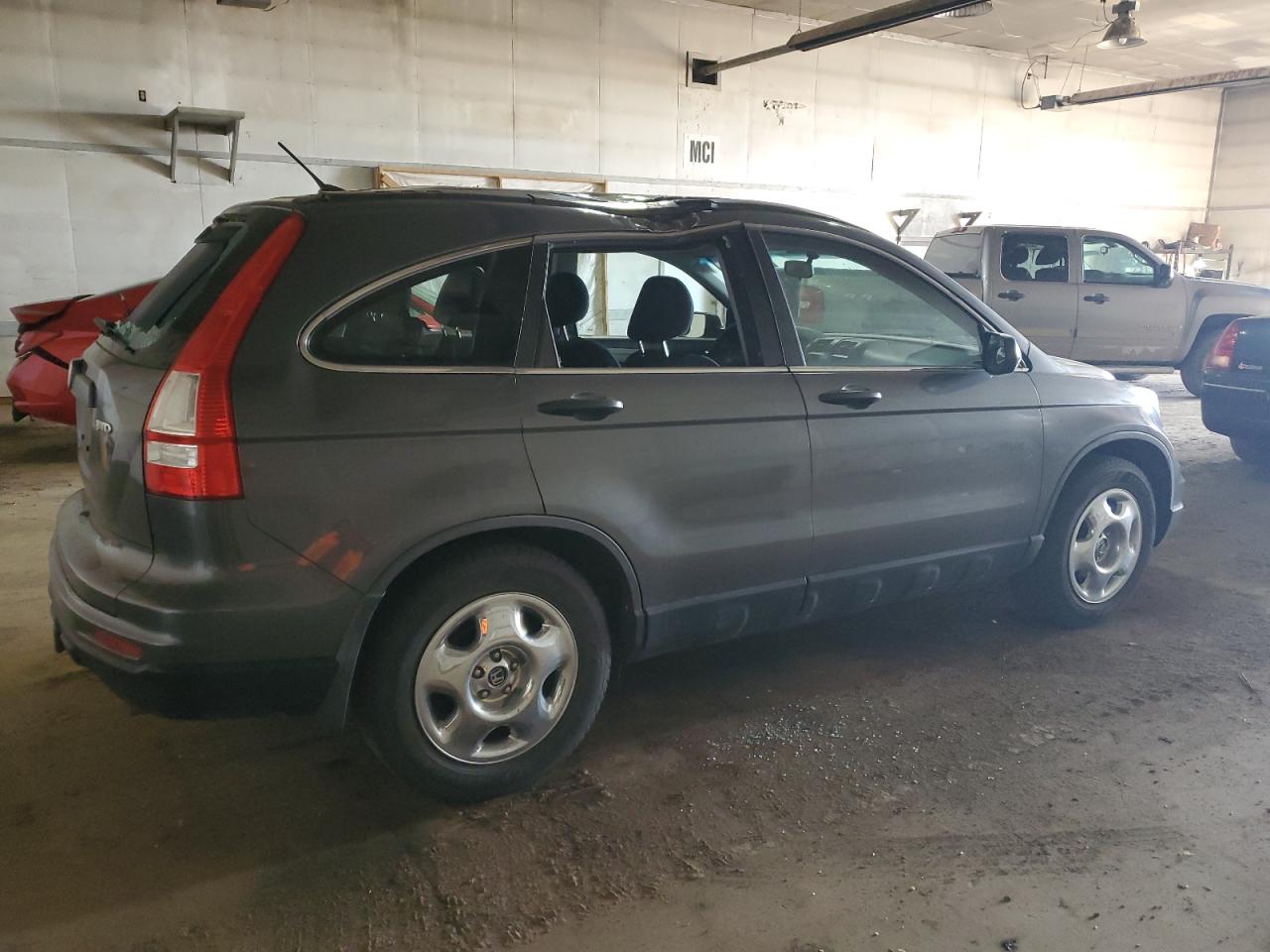2011 Honda CR-V VIN 5J6RE4H34BL058610 Copart auction photo, top/roof damage thumbnail 3