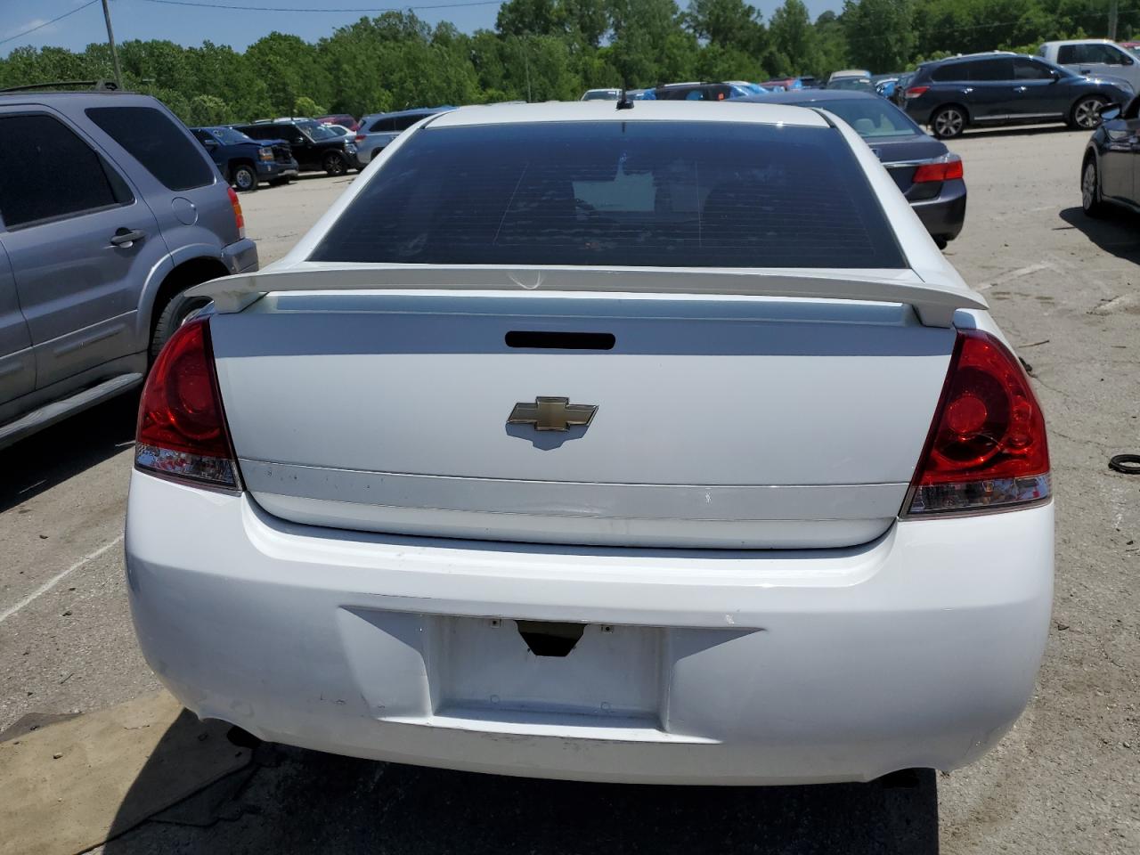 2012 Chevrolet Impala VIN 2G1WB5E36C1121718 Copart auction photo, front end / undercarriage damage thumbnail 6