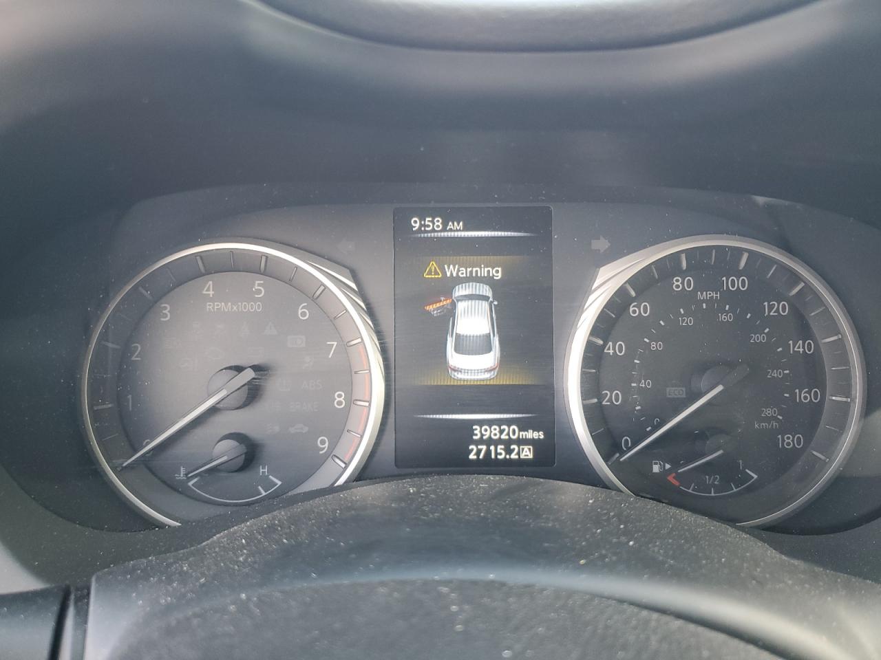 2018 Infiniti Q50 VIN JN1EV7AR3JM431412 Copart auction photo, front end / side damage thumbnail 9