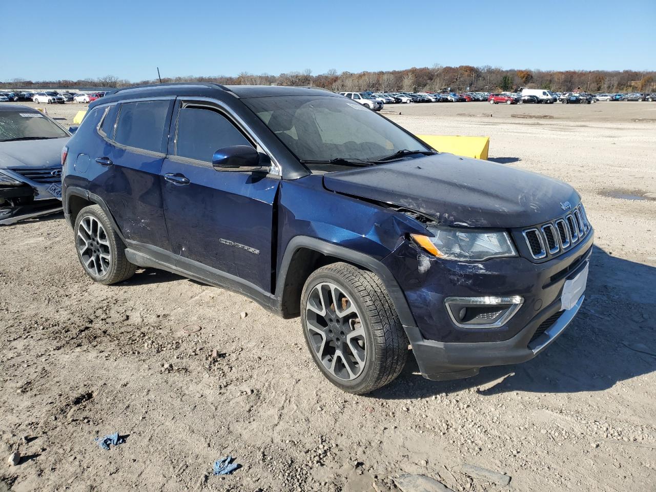 2020 Jeep Compass VIN 3C4NJDCB3LT214236 Copart auction photo, side damage thumbnail 4