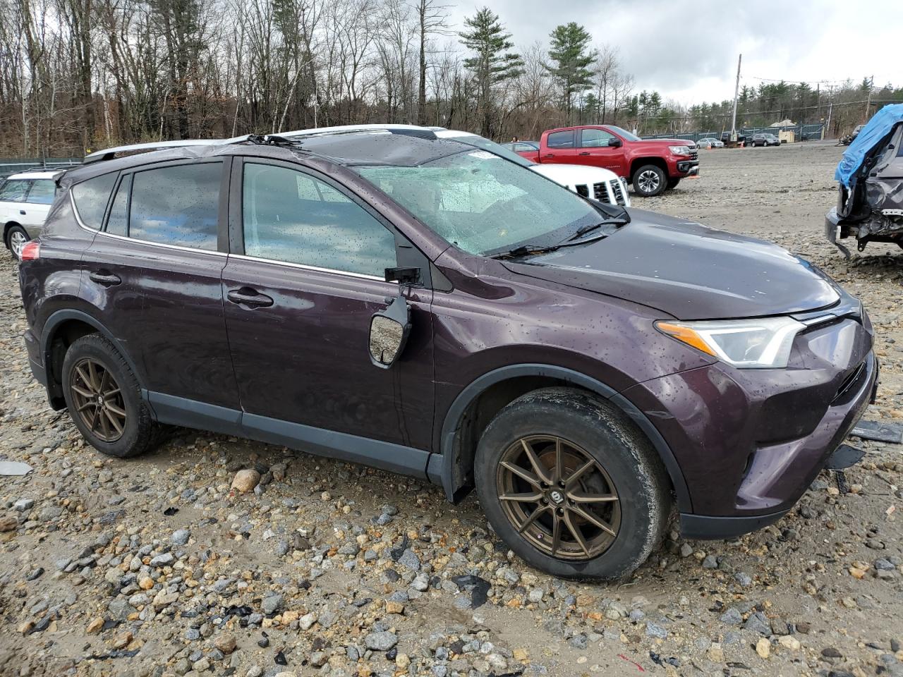 2017 Toyota RAV 4 VIN 2T3BFREV2HW606133 Copart auction photo, all over damage thumbnail 4