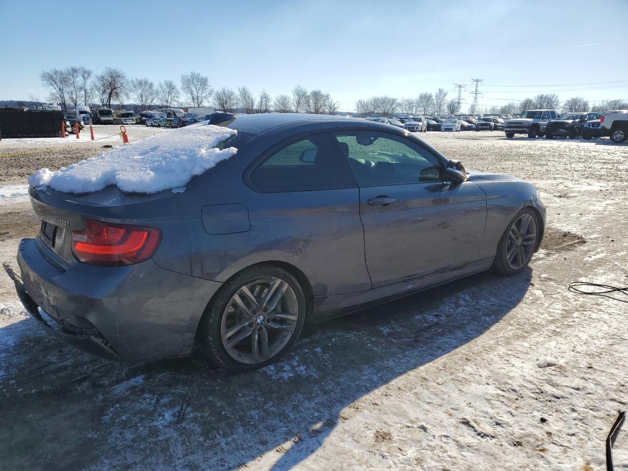 2015 BMW 2er VIN WBA1F5C59FVW98267 Copart auction photo, side damage thumbnail 3