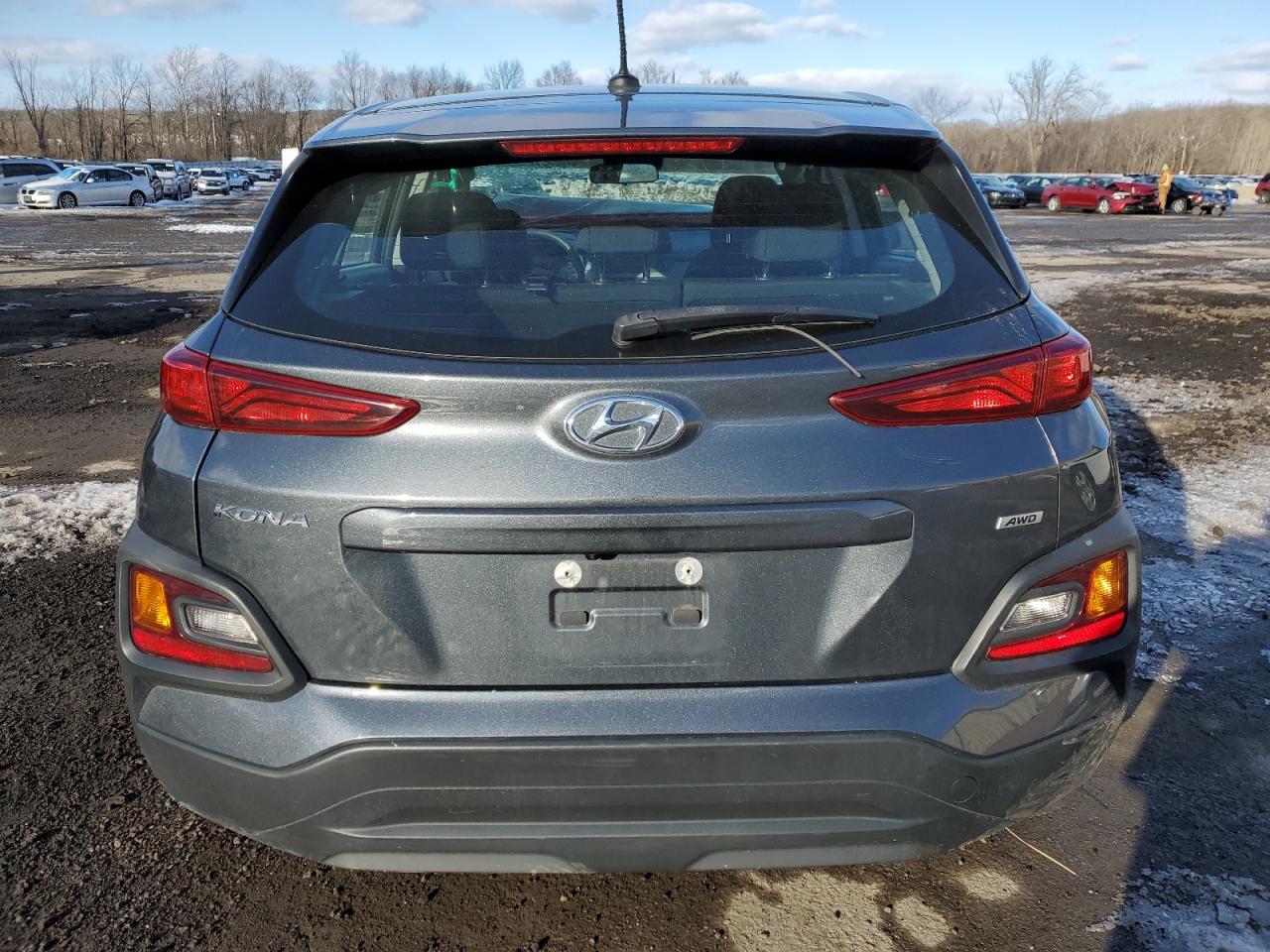 2021 Hyundai Kona VIN KM8K1CAA2MU680377 Copart auction photo, front end / rear end damage thumbnail 6