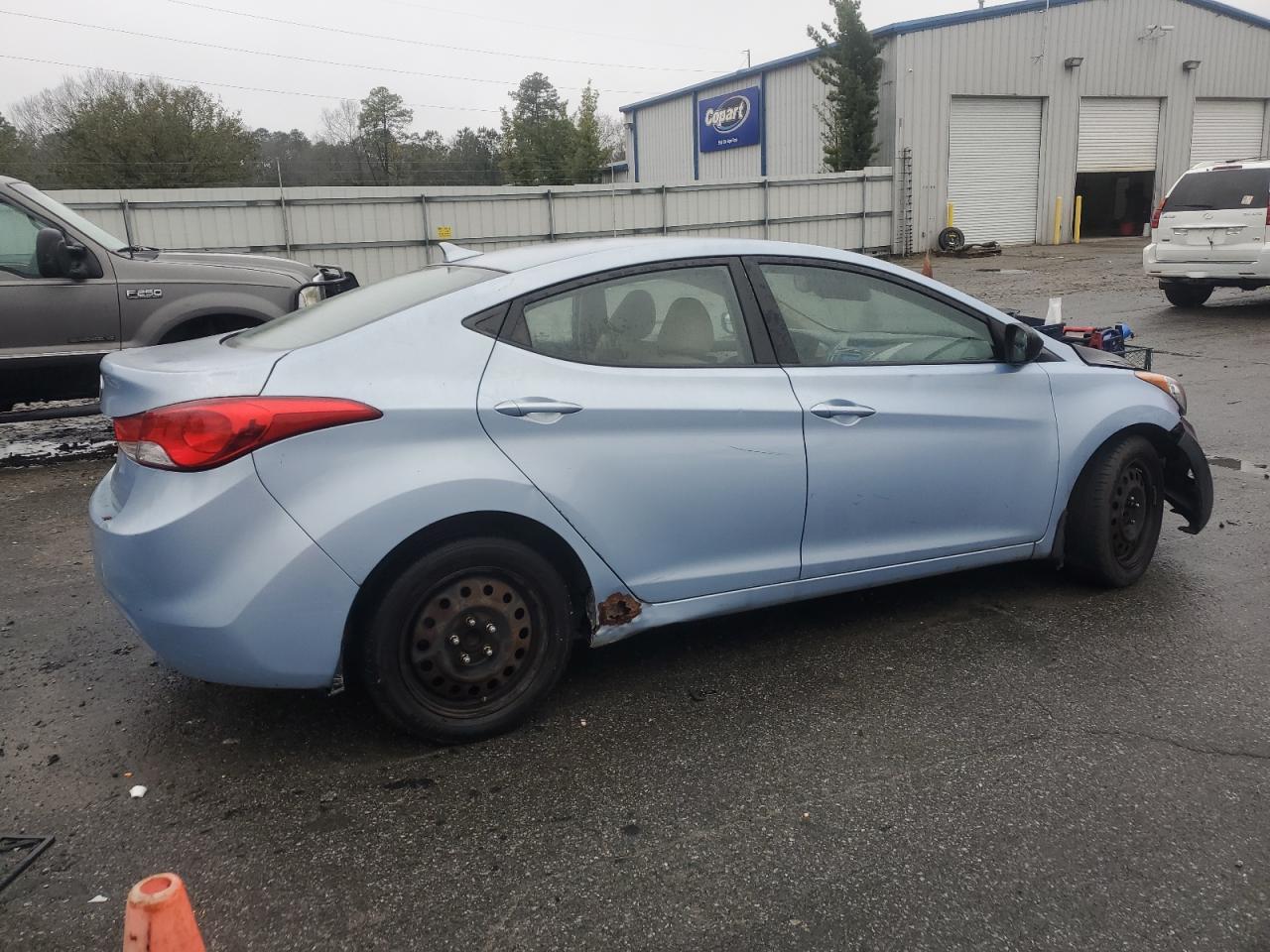 2013 Hyundai Elantra VIN KMHDH4AE6DU485475 Copart auction photo, front end damage thumbnail 3