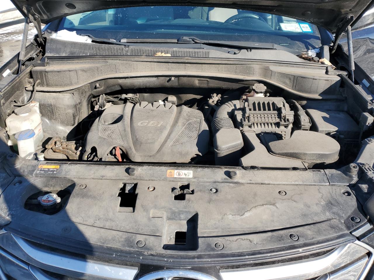 2016 Hyundai Santa Fe VIN 5XYZU3LB3GG320170 Copart auction photo, all over damage thumbnail 12